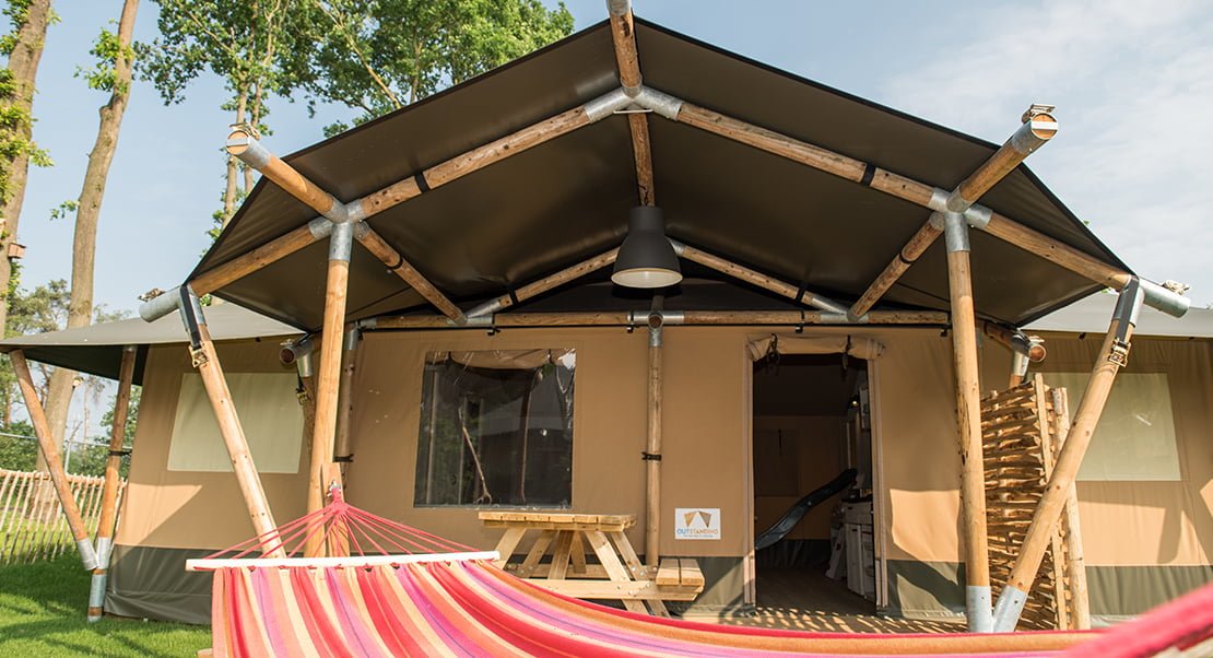 Safari lodge tent